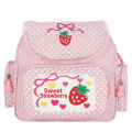 Soft and sweet lovely embroidered fruit, strawberry, lace girl, student backpack, schoolbag girl.