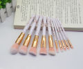 10 marble pattern brush sets, large and 5 small brushes, PU makeup bag, beauty tools. 