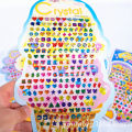 Children's reward beauty moles, eyebrow center face stickers, crystal drop shaped children's stickers.