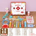 Wooden simulation little doctor toy children's playhouse girl role-playing set game.