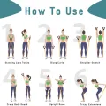 Resistance Bands Set with Handles Yoga Tubes Latex Pull Rope for Stretch Training Home Gym Workout. 