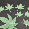 Night light maple wall sticker for children's room decoration, luminous leaf plant fluorescent creative patch.