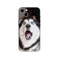 Husky for Apple dog iPhone 15 two Hax ugly cute funny emoji pack phone case. 