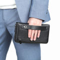 Russian Men's Genuine Leather Long Wallet with Multi function and High Grade Feeling Headlayer Cowhide Handheld Bag for Men. 
