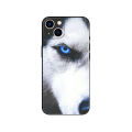 Husky for Apple dog iPhone 15 two Hax ugly cute funny emoji pack phone case. 