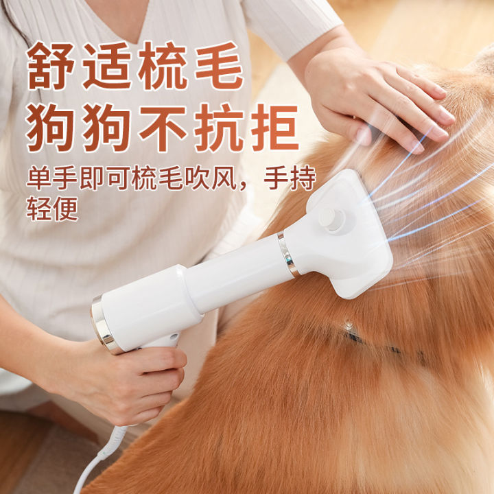 Pet dryer, cat pulling dog blowing machine, high wind hair removal comb, electric hot air comb
