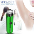 Upgraded version of Geely portable electric with dual ring mesh mini shaver and self-service clipper for hair removal. 