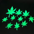 Night light maple wall sticker for children's room decoration, luminous leaf plant fluorescent creative patch.