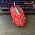 Colorful glowing internet cafe USB esports game photoelectric wired mouse. 