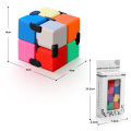 Infinite Rubik's Cube Versatile Tool Decompression Toy Adult Flip Alloy Metal Finger Blocks. 