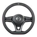 Suitable for Nissan leather steering wheel cover, 14th generation Xuan Yi Jun Xiao Tian Lai Qi Da New Sunshine Jin Ke Blue Bird.