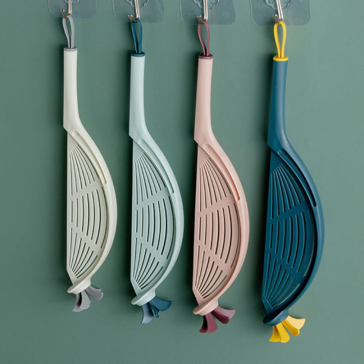 Kitchen spoon, god, stirring rod, drain, household rice washing sieve, plastic multifunctional hanging type