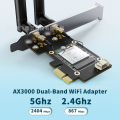 PCIE&M.2 WiFi 6 Gigabit Desktop Laptop Built in Wireless Network Card Receiver 5.2 Bluetooth. 