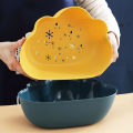 Modern creative living room tray, double layered plastic multifunctional kitchen sink, drainage basket, fruit and vegetable basin for household use. 