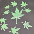Night light maple wall sticker for children's room decoration, luminous leaf plant fluorescent creative patch.
