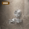 Suction cup non perforated mounted mirror cabinet rack, pet dog wall hair dryer storage rack. 