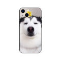 Husky for Apple dog iPhone 15 two Hax ugly cute funny emoji pack phone case. 