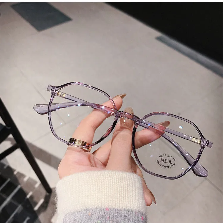 New Arrive Anti Blue Light Glasses Polygon Factory Wholesale Fashion Elegant Reading Glasses