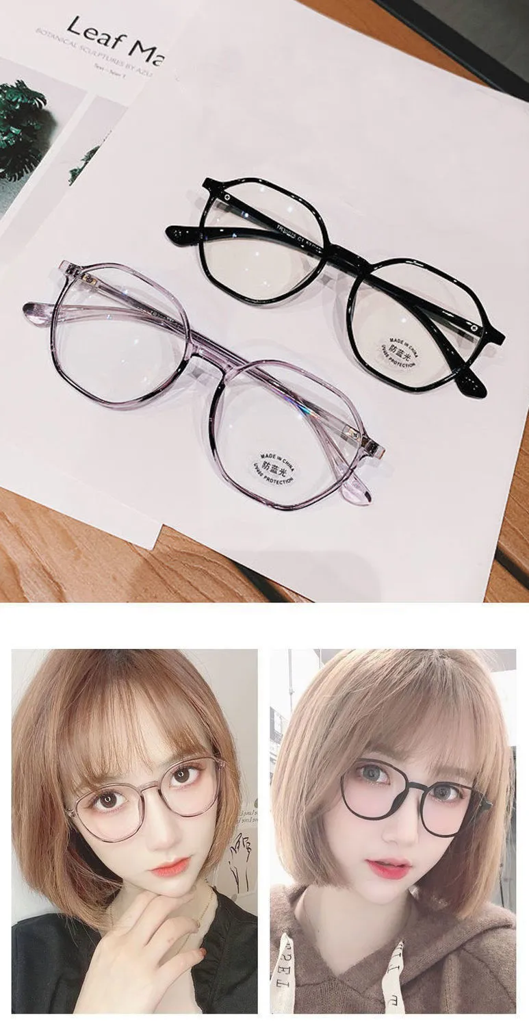 New Arrive Anti Blue Light Glasses Polygon Factory Wholesale Fashion Elegant Reading Glasses