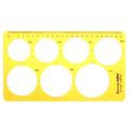 Big Circle New Round Circular Drawing Template KT Soft Plastic Ruler Design Drawing Board -. 
