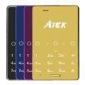 AIEK M4 SUPERIOR 1 Inch MTK Unlocked Dual SIM Card Bluetooth FM Mini Pocket Card Phone Gold - Gold. 
