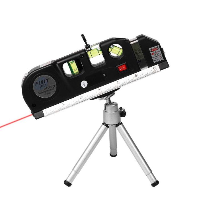Laser Level And Ruler Loskii 3Pcs/set New Laser Level Vertical Measure Line Tape Adjusted ...