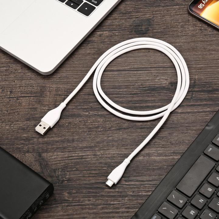 BlitzWolf%20AmpCore%20%E2%85%A1%20BW-MC11%202.4A%20Micro%20%20Charging%20Data%20Cable%203.33ft/1m%20With%20Magic%20Tape%20Strap%20-%20White%20-%20Image%203