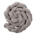 Baby Infant Plush Crib Bumper Bed Bedding Cot Braid Pillow Pad Protector. 