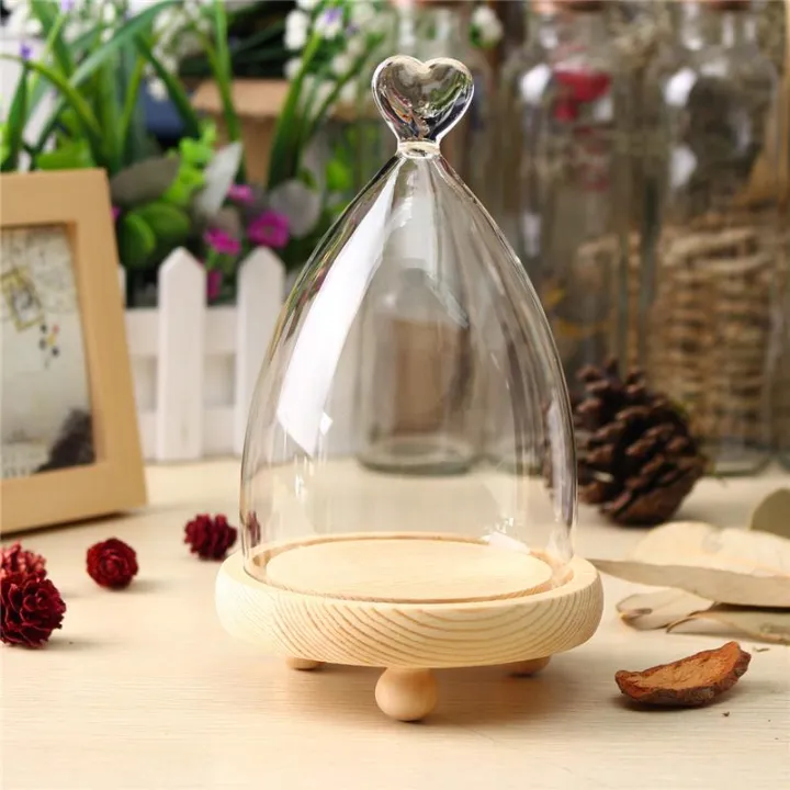 Glass%20Display%20Highquality%20Cloche%20Bell%20Jar%20Dome%20Flower%20Immortal%20Preservation%20Vase%20Wooden%20Base%20-%20LOVE%20-%20Image%203