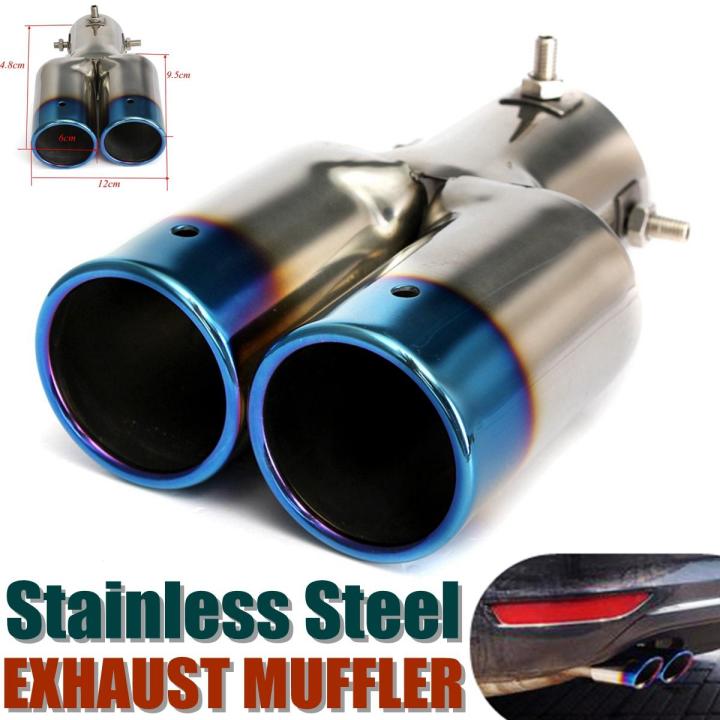 60MM%20Blue%20HOT%20SELL%20New%20Universal%20Twin%20Double%20Exhaust%20Muffler%20Pipe%20Tail%20Tips%20Stainless%20Steel%20-%20-%20Image%204