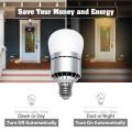 E27 12W Dusk to Dawn LED Lamp Bulb Auto Light Sensor Energy Saver AC 85-265V Warm White - Warm WhiteE27. 