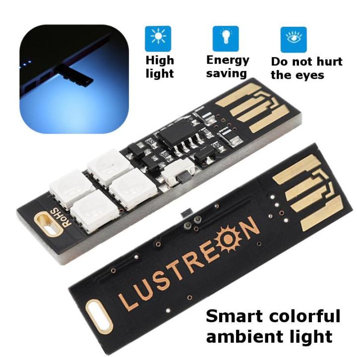 Mini Universal Serial Bus LED Light Lamp RGB For Computer Keyboard PC ...