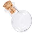 20x25mm Multicolor HOT SELL New Mini Glass Message Wishing Bottle Vial With Cork - transparent. 