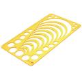 Circle Radius Semicircle Drawing Template KT Soft Plastic Ruler Jewelry Building Design Drawing Board -. 
