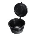 Diamond Cut Reusable Refillable Capsules for Dolce Gusto Brewers Reuse Refill Cup[Black] - Black. 
