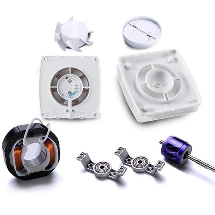 4'' Inch Waterproof Mute Wall Extractor Exhaust Fan Window For Bathroom ...
