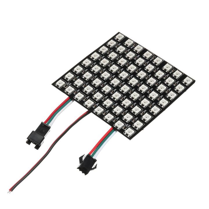 64 Bit WS2812 8x8 Matrix LED 5050 RGB Full-Color Driver Black Board For ...
