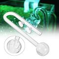 Fish Tank Aquarium Glass Outflow Inflow Poppy Pipe 13/17mm Tube + Suction Cup # 13mm - 13mm. 