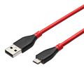 BlitzWolf AmpCore Ⅱ BW-MC10 2.4A Micro Universal Serial Bus Charging Data Cable 0.98ft/0.3m For Samsung S7 Redmi 4 - Red (red). 