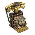 Vintage Telephone New Model Statue Antique Shabby Old Phone Figurine Home Decor-Antique White. 