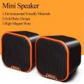 LOYFUN 807 Mini Portable HIFI Stereo 3.5mm Wired Speaker for Tablet Computer Mobile Phone - orange. 