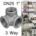 1" Side Outlet Elbow DEG 90° BLACK MALLEABLE IRON fitting pipe npt -. 