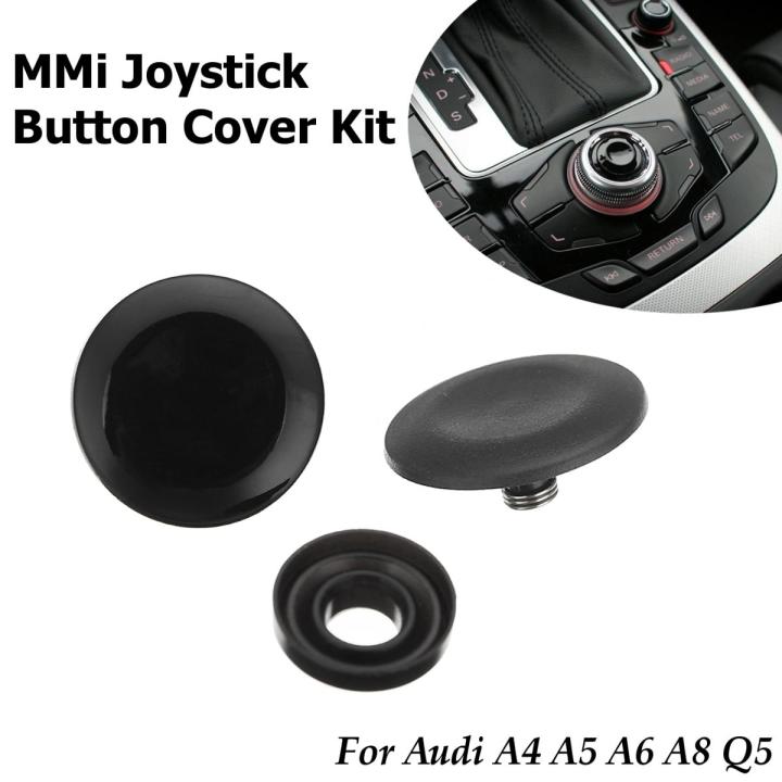 MMI Center New Knob Joystick Button Cover Repair Kit For Audi A4 A5 A6 A8 Q5 Q7 S5 -