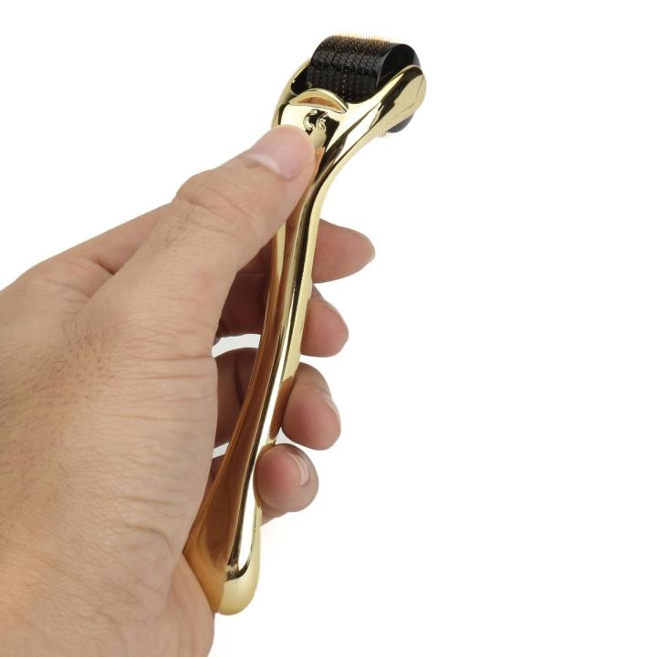 540 Needle Best-selling Titanium Microneedle Derma Roller Micro Skin Therapy Golden 0.5mm - 0.5mm