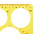 Big Circle New Round Circular Drawing Template KT Soft Plastic Ruler Design Drawing Board -. 