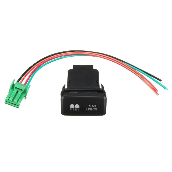 For Toyota Horizontal Push Premium Switches LED Blue Hilux Landcruiser ...