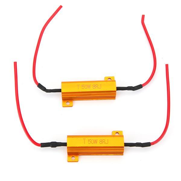 2PCS 50W Highquality 6ohm LED Load Resistors Fix Bulb Fast Hyper Flash ...