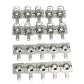 10 Pairs Silver Metal Battery Spring Plate Set for AA AAA Batteries 14.5mm*9mm -. 