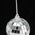 50mm Silver Disco Mirror Ball Medium Club Glass Sphere Light Payrt Supply-Silver. 
