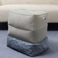 Inflatable Foot HOT SELL Rest Pillow Plane Train Travel Portable Pad Footrest 3 layers - Grey. 